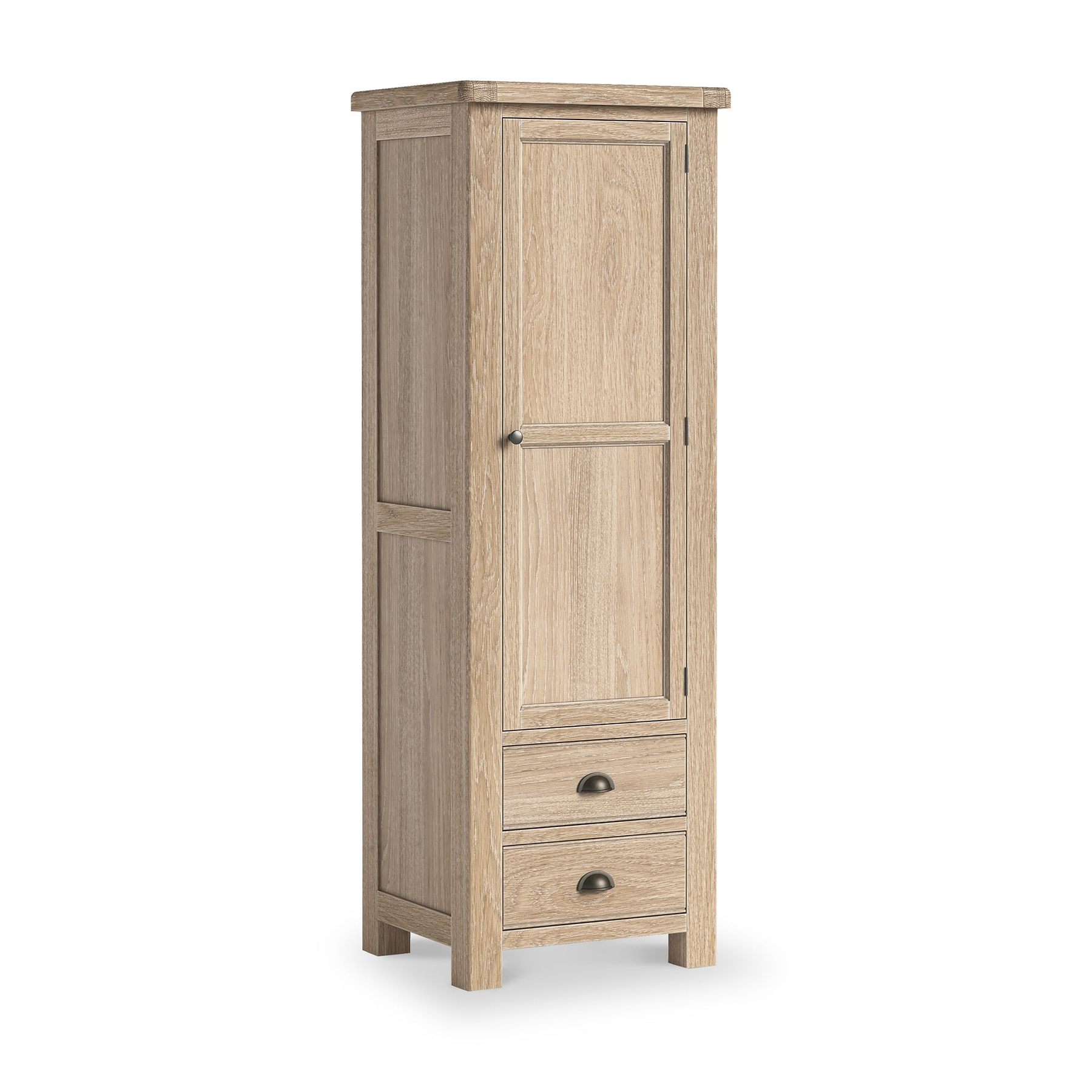 Portland Washed Oak Single Multi Storage Unit from Roseland Furniture