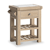 Portland Washed Oak Small Kitchen Island from Roseland Furniture