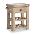Portland Washed Oak Small Kitchen Island from Roseland Furniture