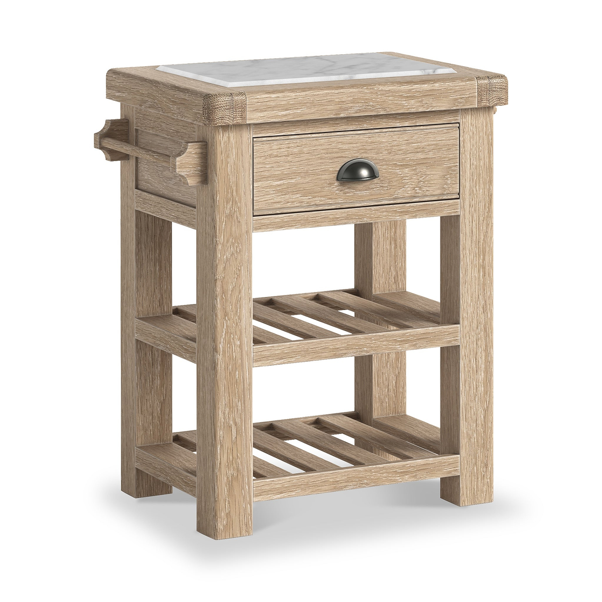 Portland Washed Oak Small Kitchen Island from Roseland Furniture