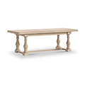 Portland Washed Oak 200-245cm Extendable Trestle Dining Table from Roseland Furniture