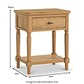 Alderley Oak Lamp Table from Roseland Furniture