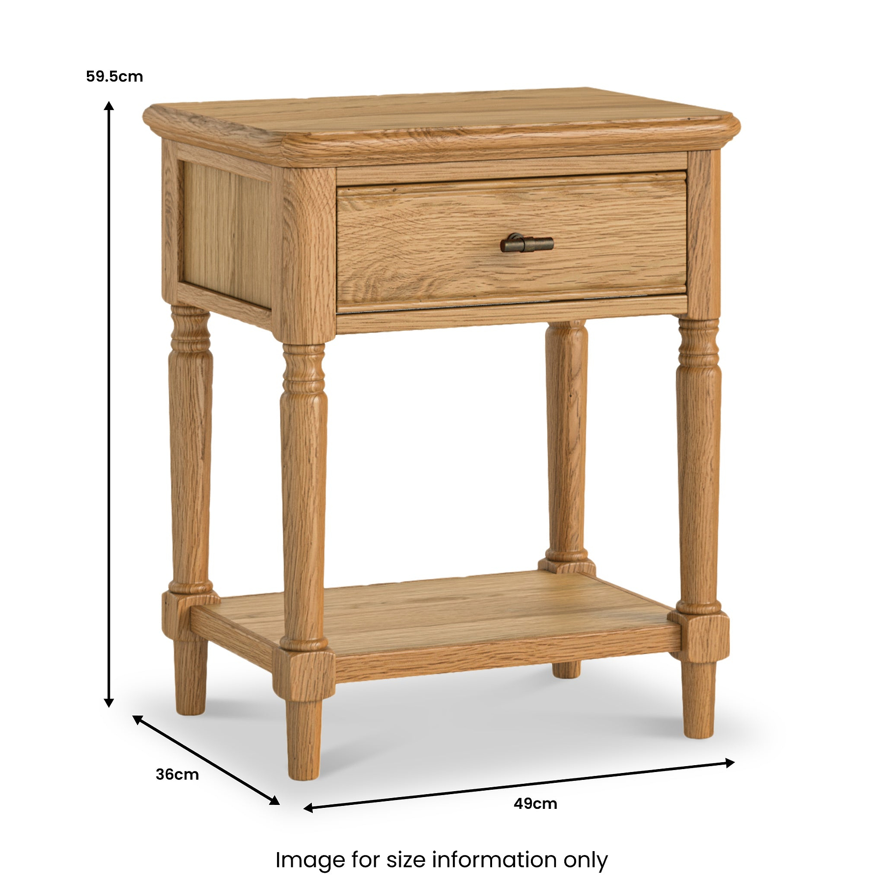 Alderley Oak Lamp Table from Roseland Furniture