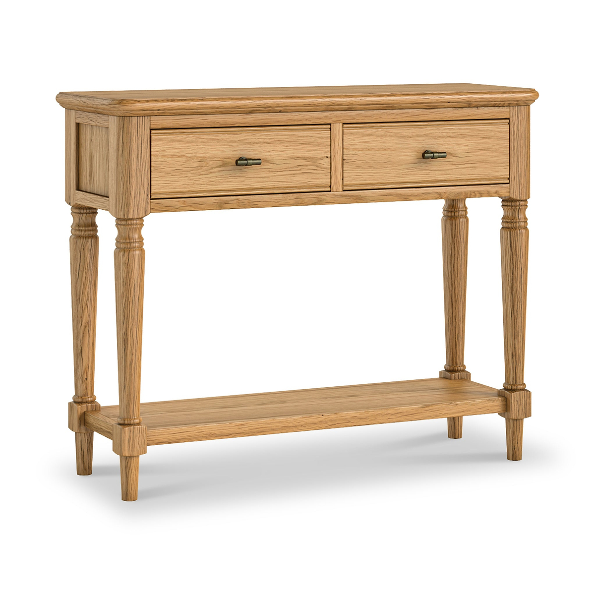 Alderley Oak Console Table With Shelf from Roseland Furniture