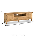 Alderley Oak 160cm TV Unit from Roseland Furniture