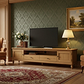 Alderley Oak 200cm TV Unit from Roseland Furniture