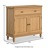 Alderley Oak Small Sideboard from Roseland Furniture