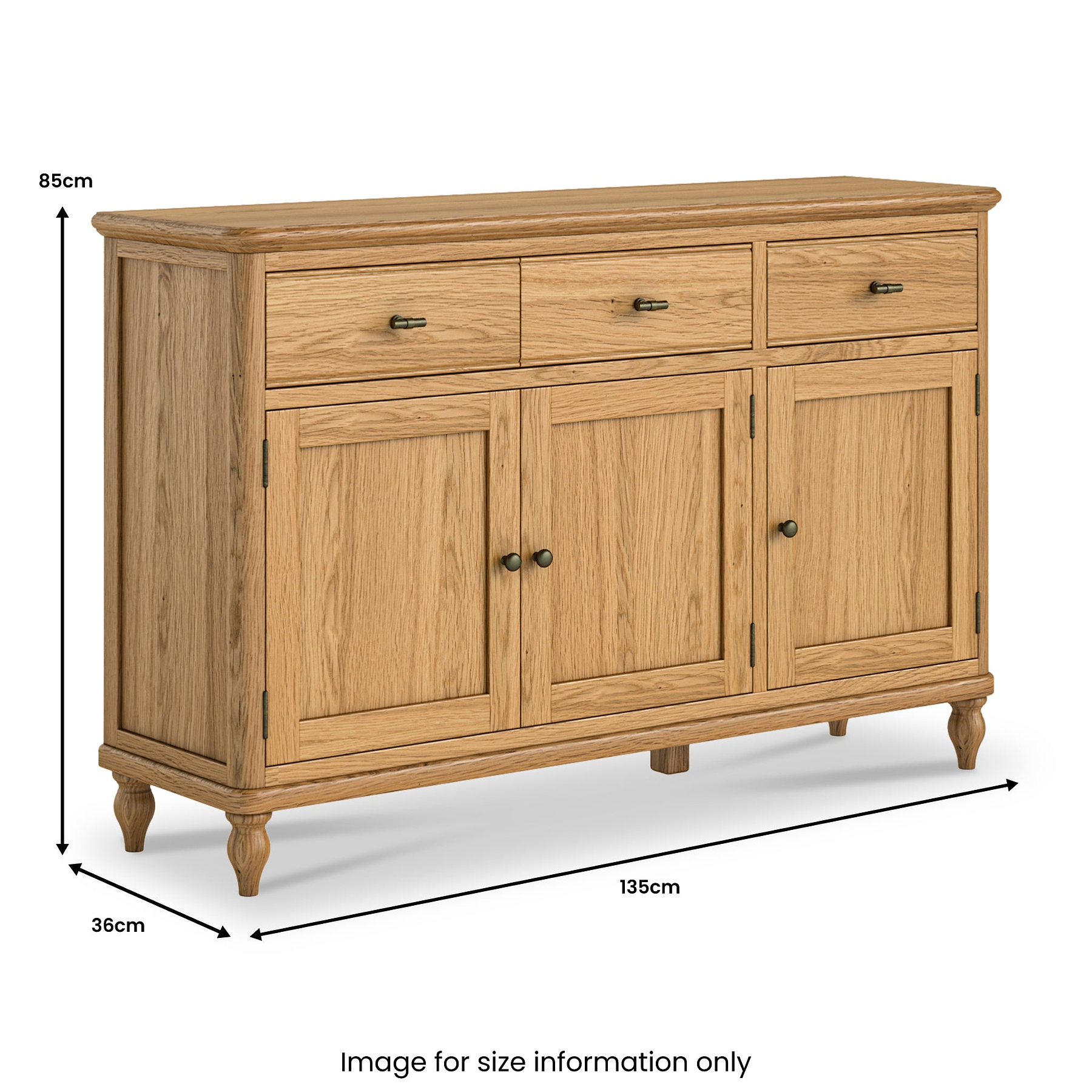 Alderley Oak Large Sideboard from Roseland Furniture