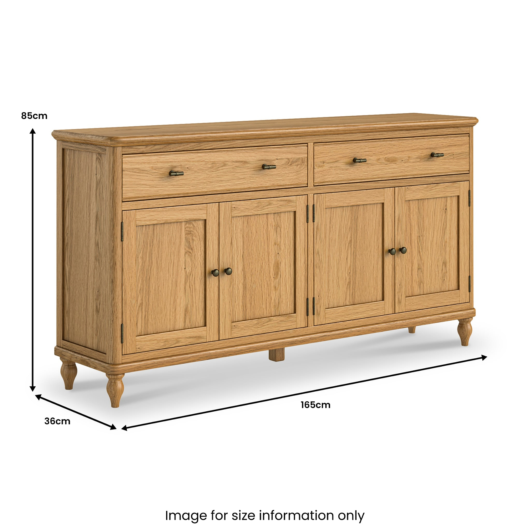 Alderley Oak Extra Large Sideboard from Roseland Furniture