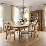 Alderley Oak 180-230cm Extendable Dining Table from Roseland Furniture
