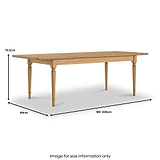 Alderley Oak 180-230cm Extendable Dining Table from Roseland Furniture