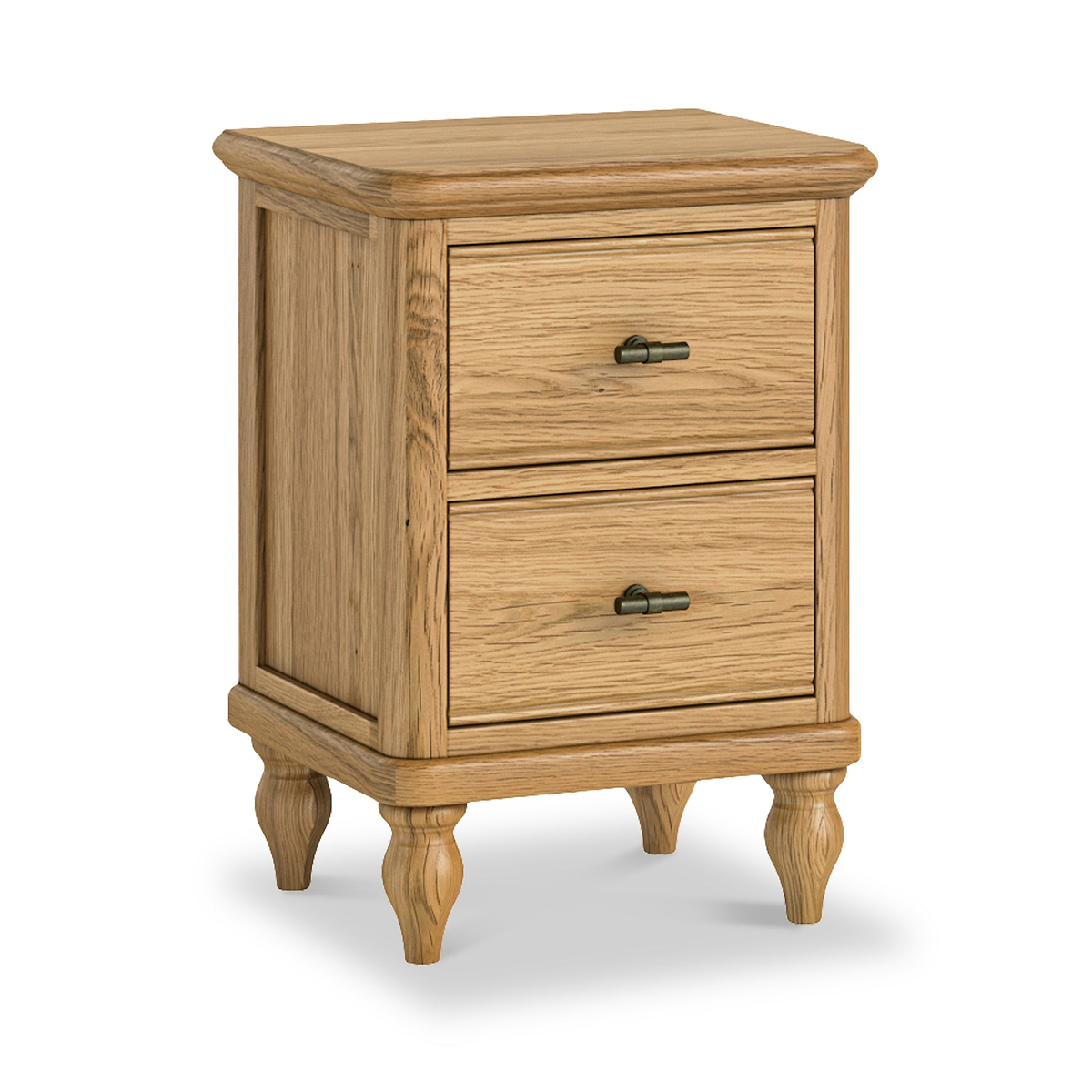 Alderley Oak 2 Drawer Slim Bedside from Roseland Furniture