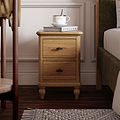 Alderley Oak 2 Drawer Slim Bedside from Roseland Furniture