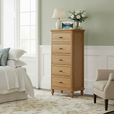Alderley Oak 5 Drawer Tallboy Chest from Roseland Furniture