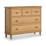 Alderley Oak 3 Over 2 Drawer Chest from Roseland Furniture