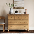 Alderley Oak 3 Over 2 Drawer Chest from Roseland Furniture