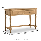 Alderley Oak Dressing Table from Roseland Furniture