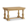Portland Oak 140-185cm Extending Trestle Dining Table from Roseland Furniture