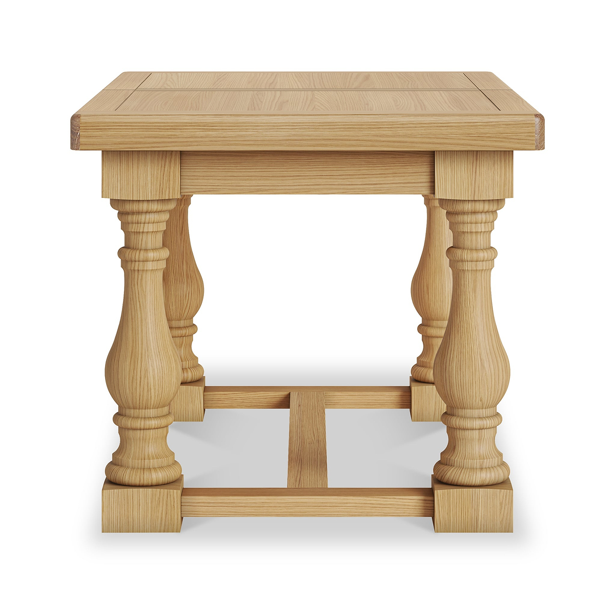 Portland Oak 140-185cm Extending Trestle Dining Table from Roseland Furniture