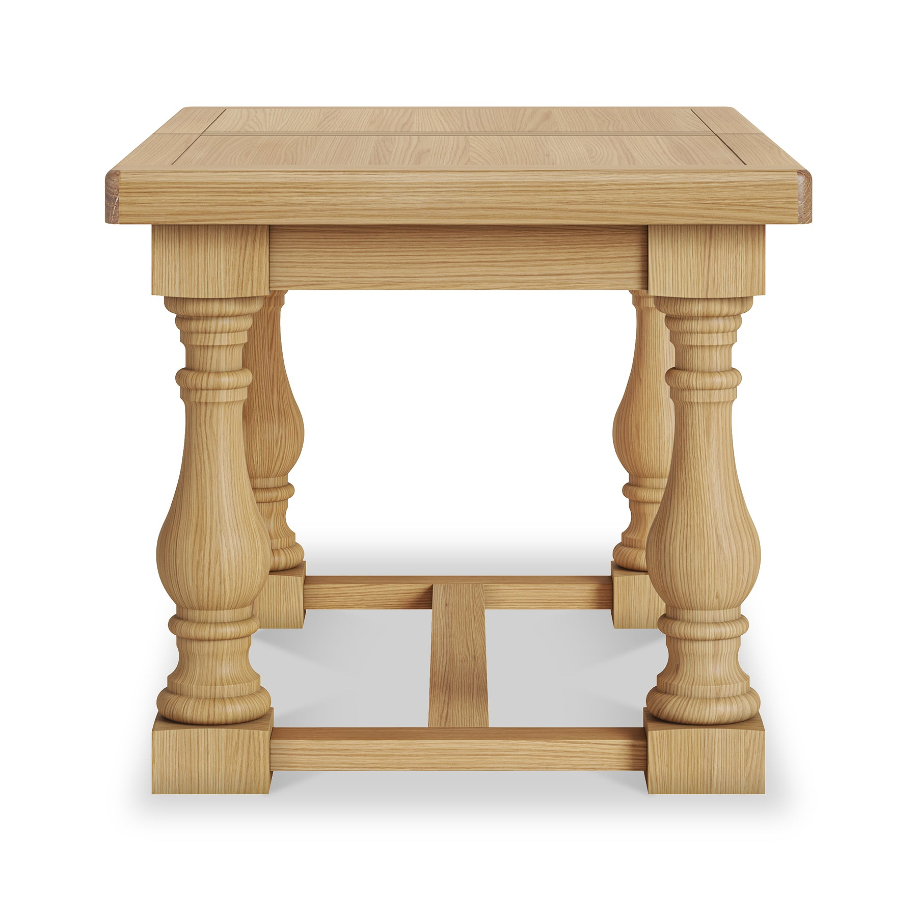 Portland Oak 140-185cm Extending Trestle Dining Table from Roseland Furniture