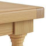 Portland Oak 200-245cm Ext Trestle Dining Table from Roseland Furniture