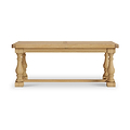 Portland Oak 200-245cm Ext Trestle Dining Table from Roseland Furniture