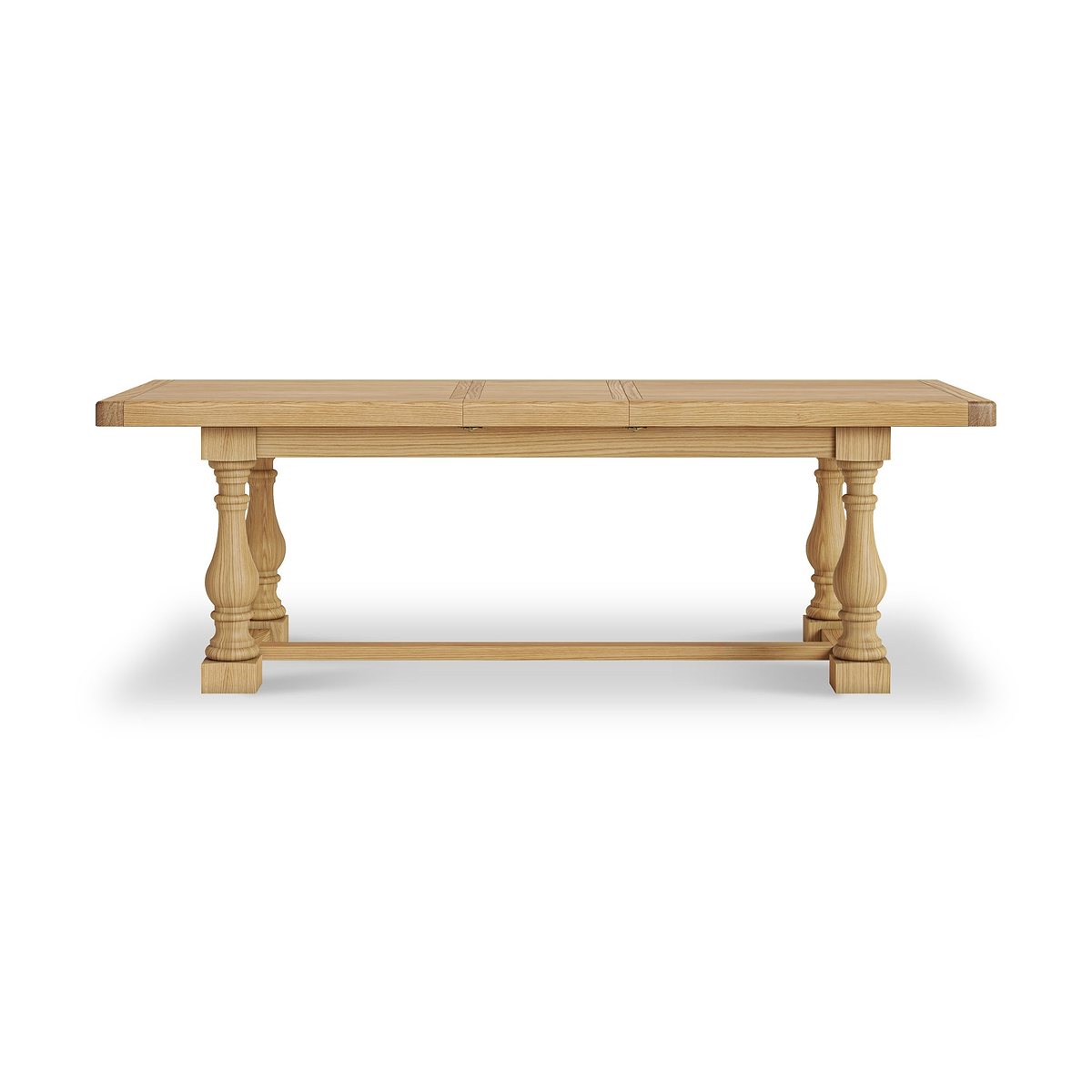 Portland Oak 200-245cm Ext Trestle Dining Table from Roseland Furniture