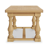 Portland Oak 200-245cm Ext Trestle Dining Table from Roseland Furniture