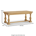 Portland Oak 200-245cm Ext Trestle Dining Table from Roseland Furniture