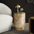 Calder Burl Side Table Light from Roseland Furniture