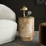 Calder Burl Side Table Light from Roseland Furniture