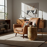 Calder Burl Side Table Light from Roseland Furniture