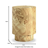 Calder Burl Side Table Light from Roseland Furniture