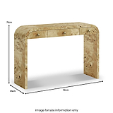 Calder Burl Console Table Light from Roseland Furniture