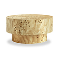 Calder Burl Round Coffee Table Light from Roseland Furniture