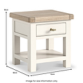 Belmont 1 Drawer Lamp Table from Roseland Furniture