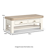 Belmont 2 Drawer Coffee Table from Roseland Furniture