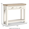 Belmont 2 Drawer Console Table from Roseland Furniture