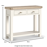 Belmont 2 Drawer Console Table from Roseland Furniture