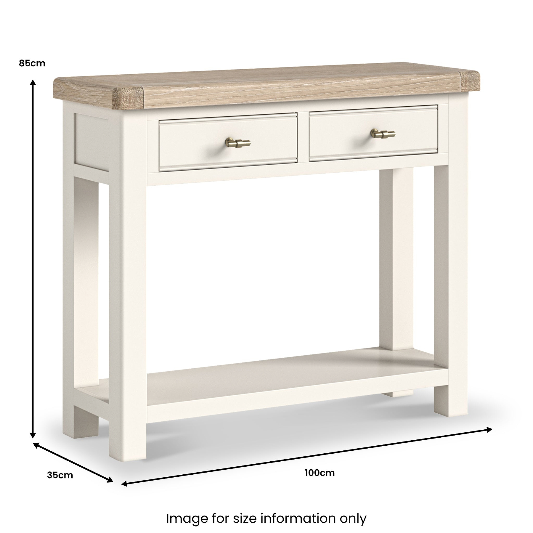 Belmont 2 Drawer Console Table from Roseland Furniture
