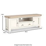 Belmont 210cm Large TV Unit from Roseland Furniture