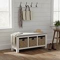 Belmont Storage Bench Beige Cushion from Roseland Furniture