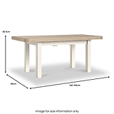 Belmont 140 185cm Extendable Dining Table from Roseland Furniture
