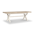 Belmont 200 245cm Extendable Cross Leg Dining Table from Roseland Furniture