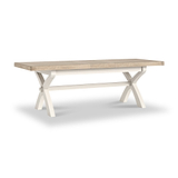 Belmont 200 245cm Extendable Cross Leg Dining Table from Roseland Furniture