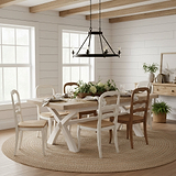 Belmont 200 245cm Extendable Cross Leg Dining Table from Roseland Furniture
