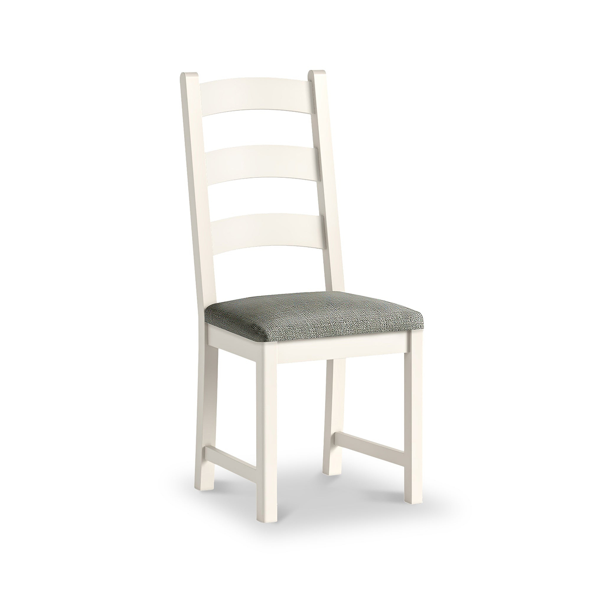 Belmont Ladder Back Dining Chair Grey Cushion from Roseland Furniture