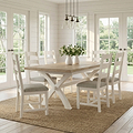 Belmont Ladder Back Dining Chair with Beige cushions from Roseland Furniture