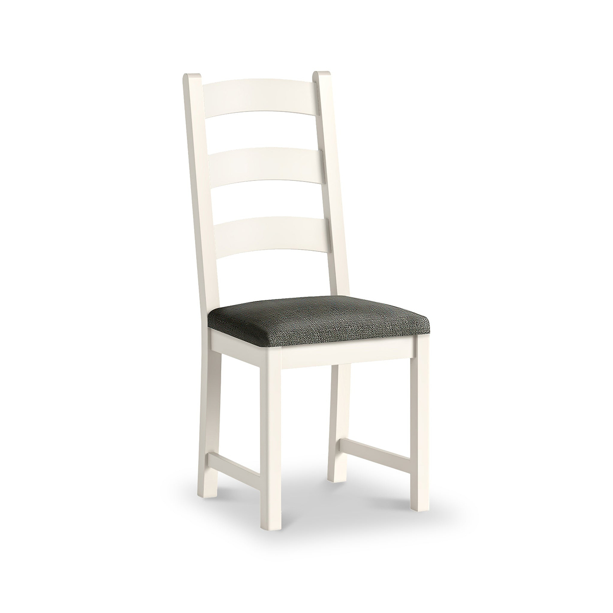 Belmont Ladder Back Dining Chair Charcoal Cushion from Roseland Furniture