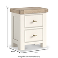 Belmont 2 Drawer Bedside from Roseland Furniture